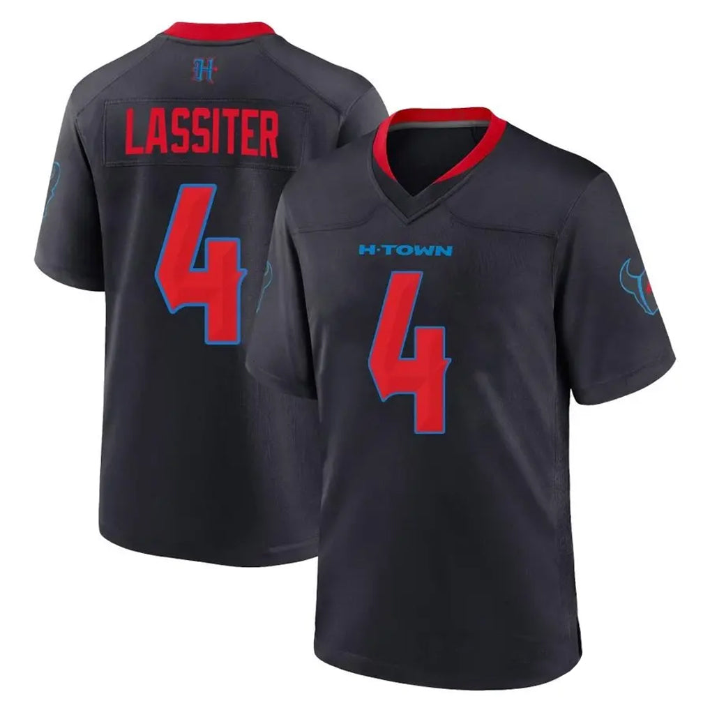 Custom #4 LASSITER Pro Stitched Jersey - Premium Edition