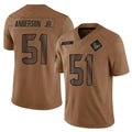 Custom #51 Brown HOU Football Shirt Top