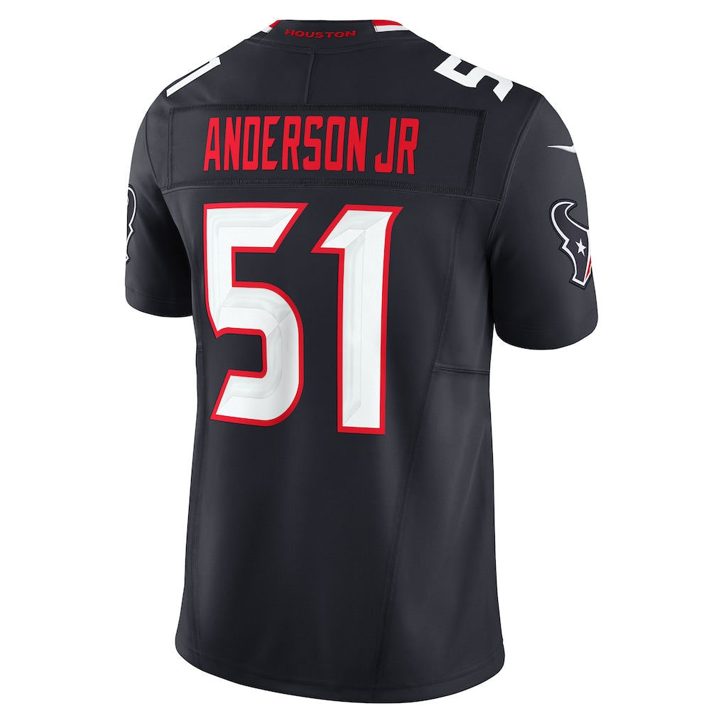 Custom #51 Navy HOU Football Shirt Top