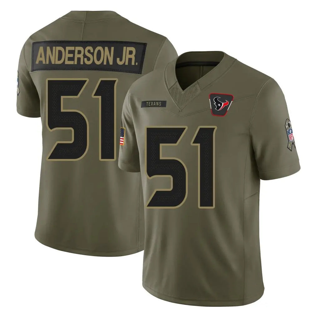 Custom #51 ANDERSON Pro Stitched Jersey - Premium Edition