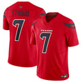 Custom #7 Red HOU Football Shirt Top