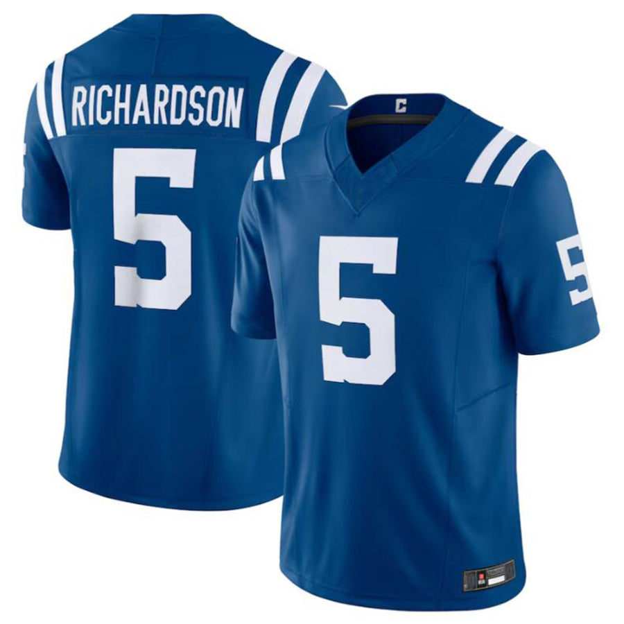 Custom #5 Royal IND Football Shirt Top