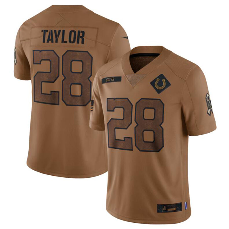 Custom #28 Brown IND Football Shirt Top