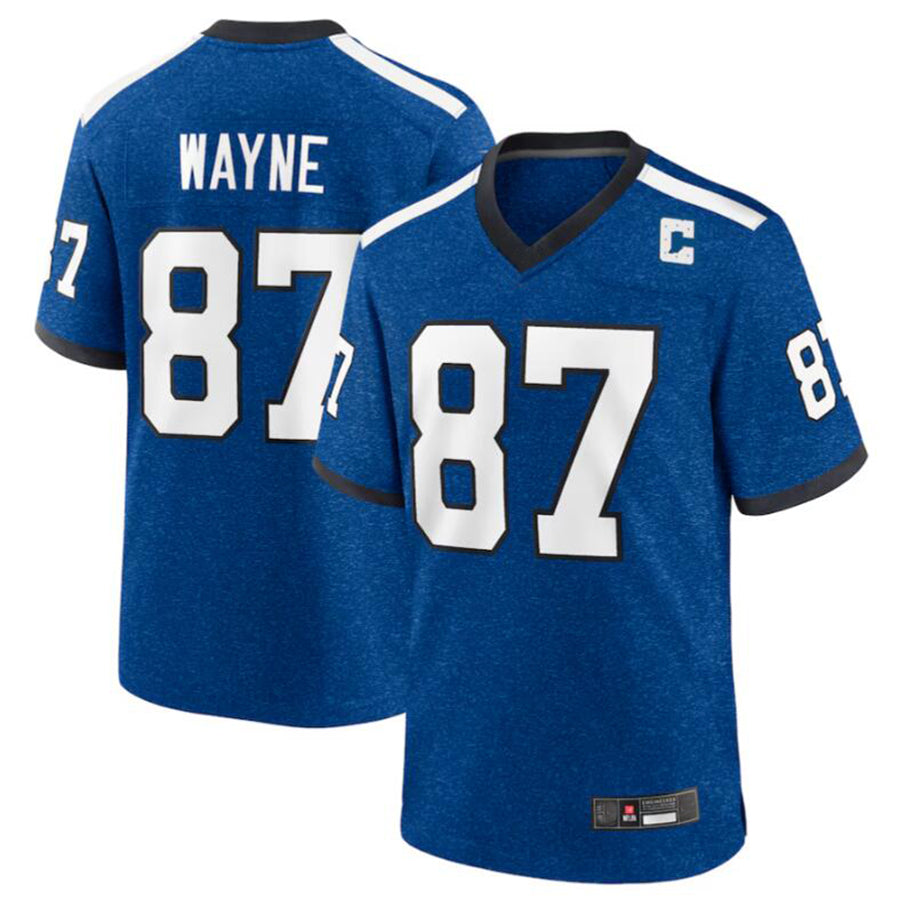 Custom #87 Royal IND Football Shirt Top