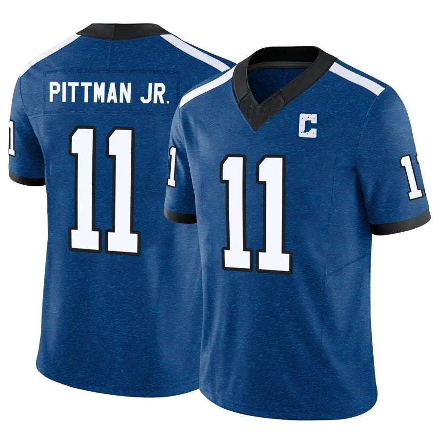 Custom #11 Royal IND Football Shirt Top