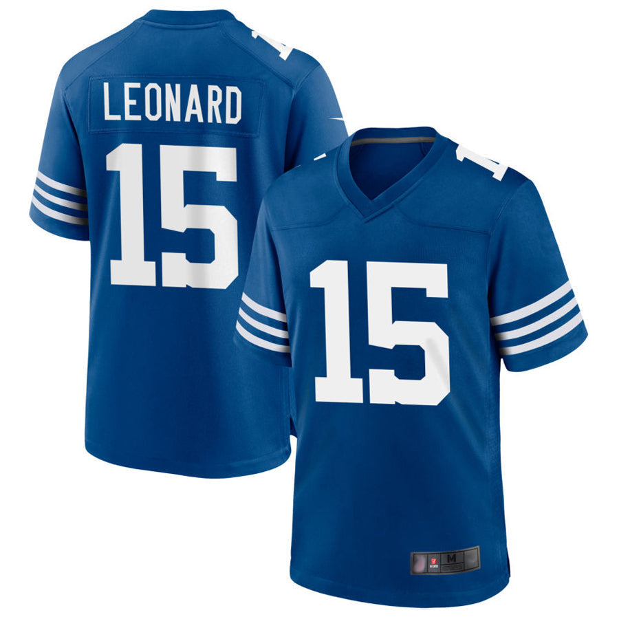 Custom #15 Royal IND Football Shirt Top
