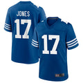 Custom #17 Royal IND Football Shirt Top