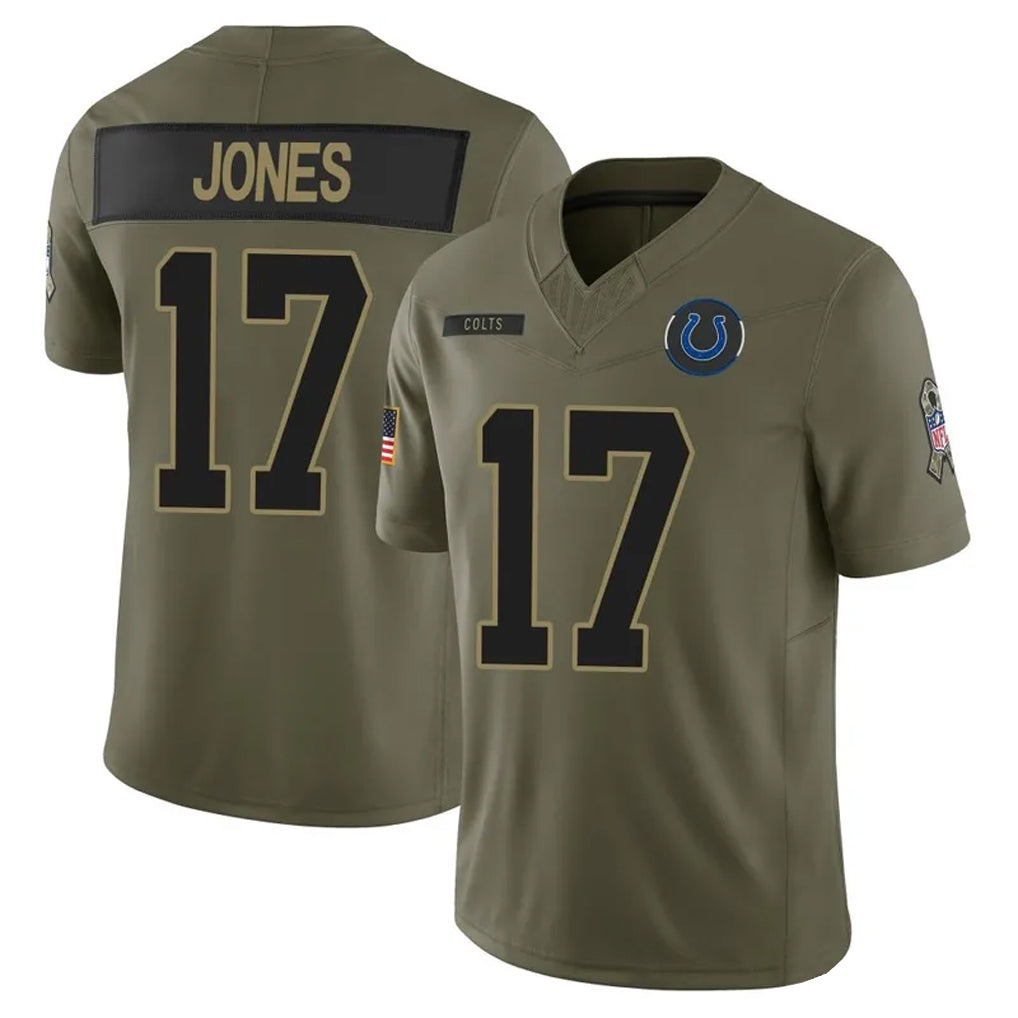 Custom #17 Olive IND Football Shirt Top