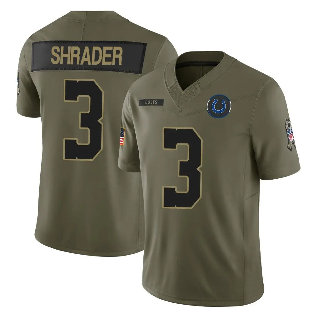 Custom #3 Olive IND Football Shirt Top