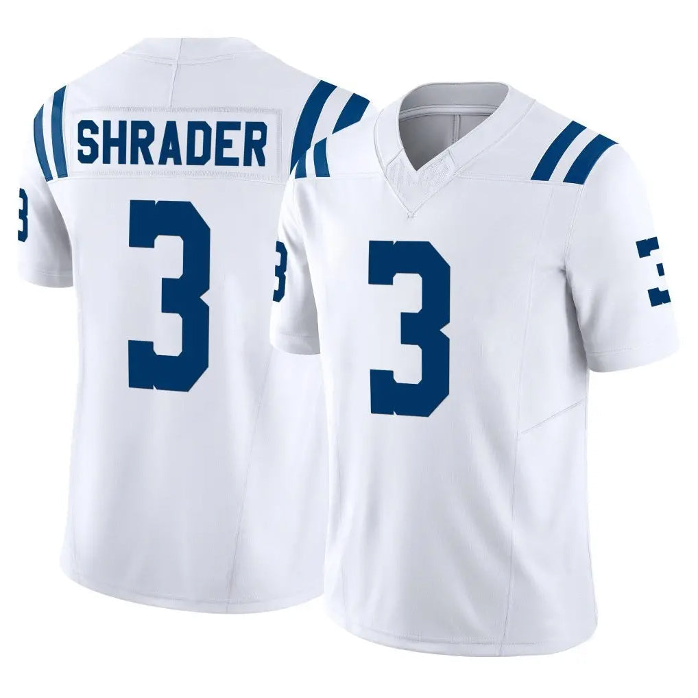Custom #3 White IND Football Shirt Top