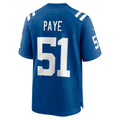 Custom #51 Royal IND Football Shirt Top