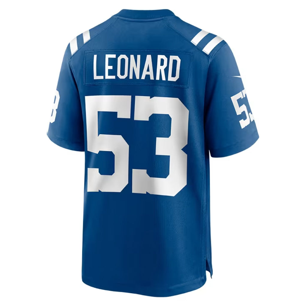 Custom #53 Royal IND Football Shirt Top