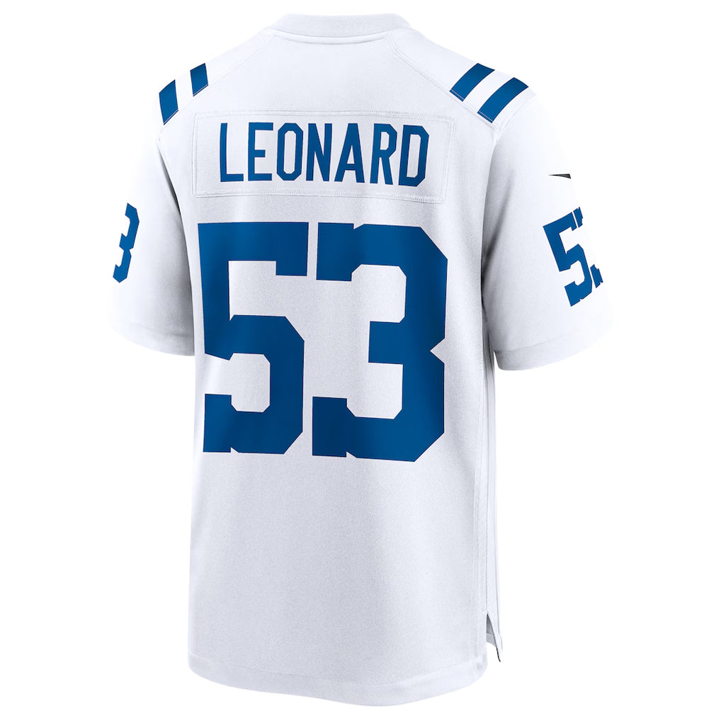 Custom #53 White IND Football Shirt Top