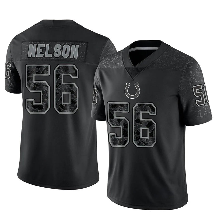 Custom #56 Black IND Football Shirt Top