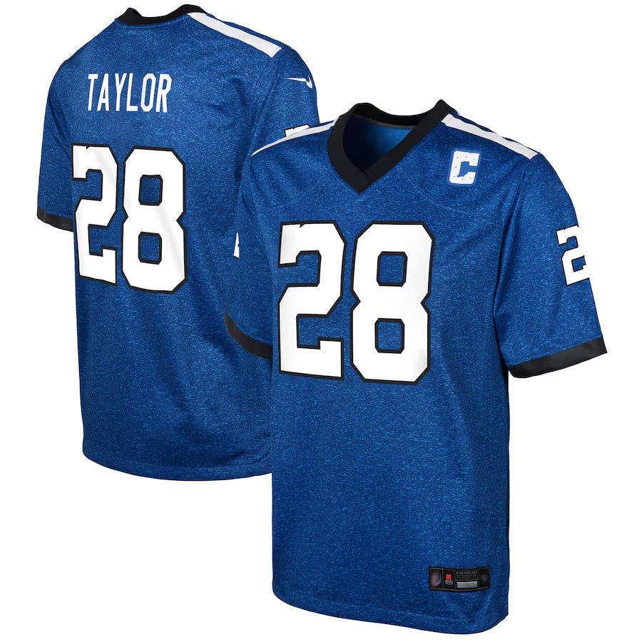 Custom #28 Royal IND Football Shirt Top