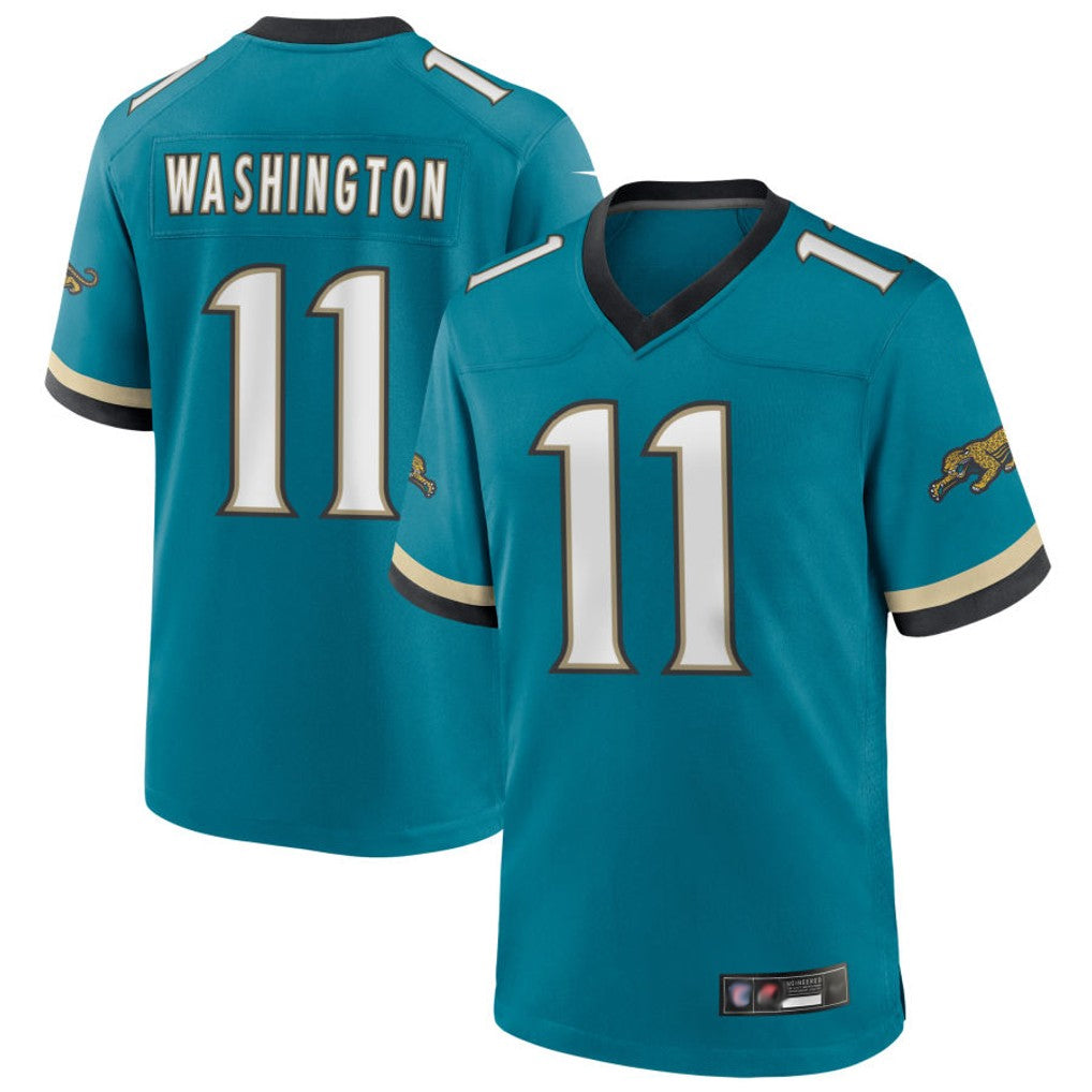 Custom #11 Teal JAX Football Shirt Top
