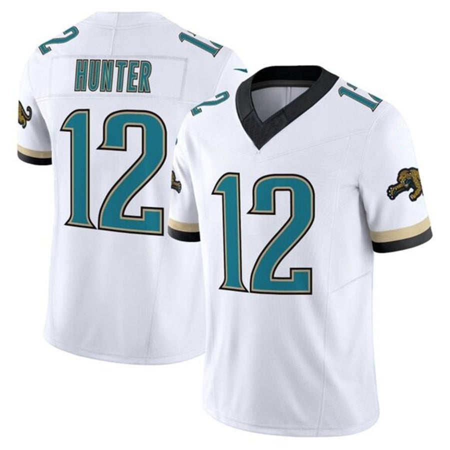 Custom #12 White JAX Football Shirt Top