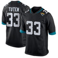 Custom #33 Black JAX Football Shirt Top