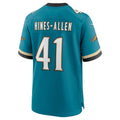 Custom #41 Teal Throwback JAX Football Shirt Top