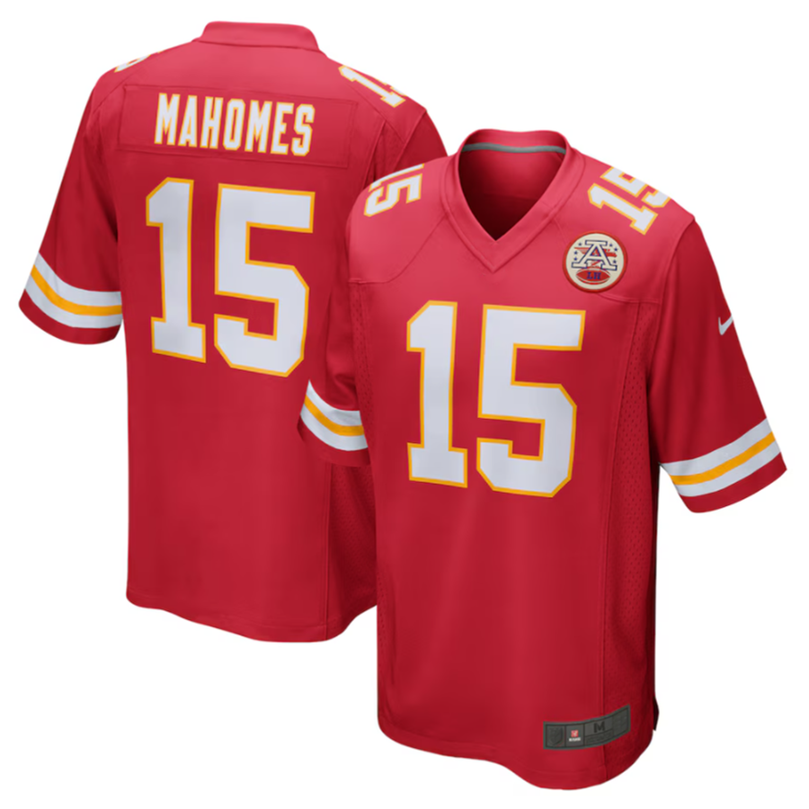 Custom #15 Red KC Football Shirt Top