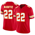 Custom #22 Red KC Football Shirt Top