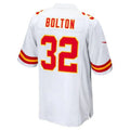 Custom #32 White KC Football Shirt Top