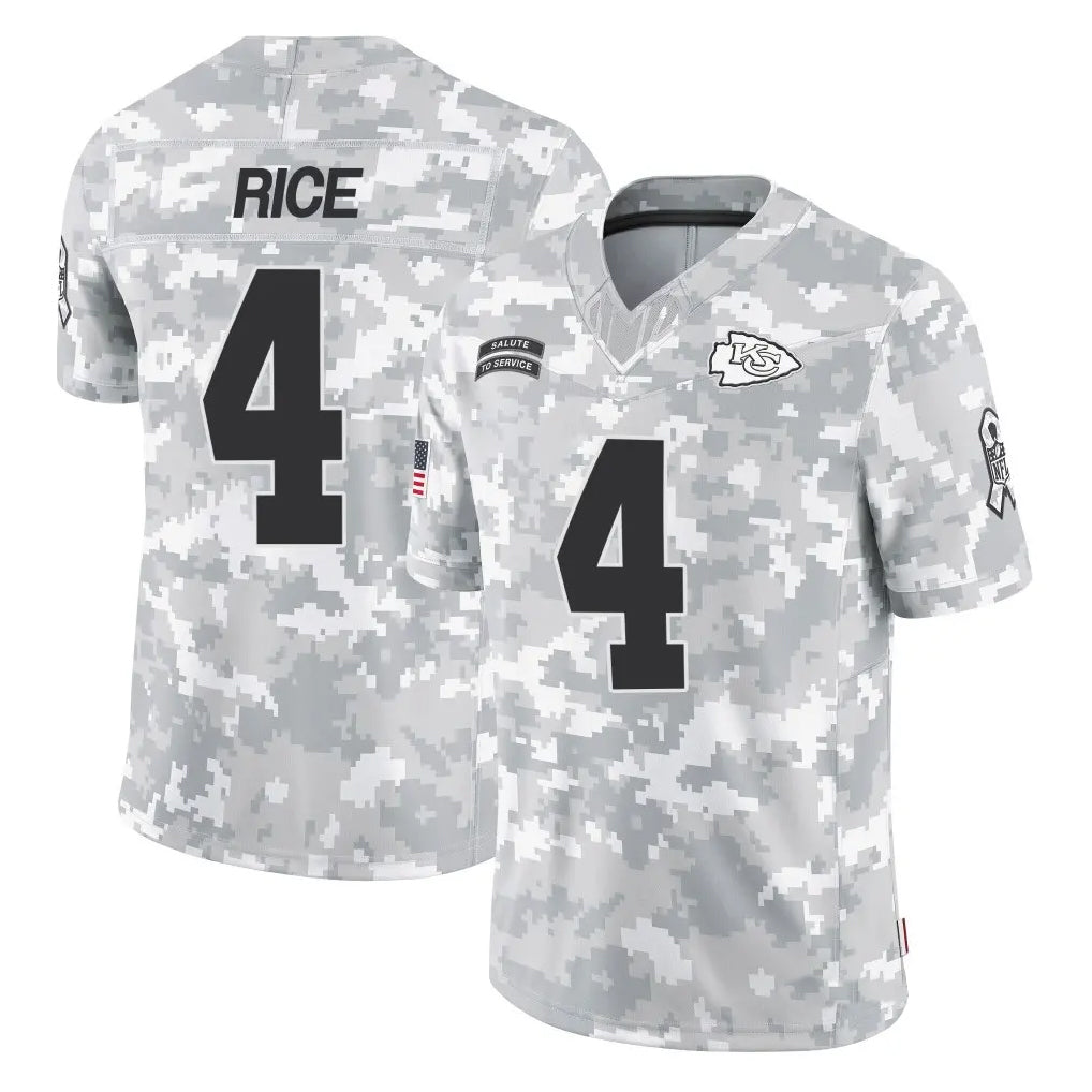 Custom #4 RICE Pro Stitched Jersey - Premium Edition