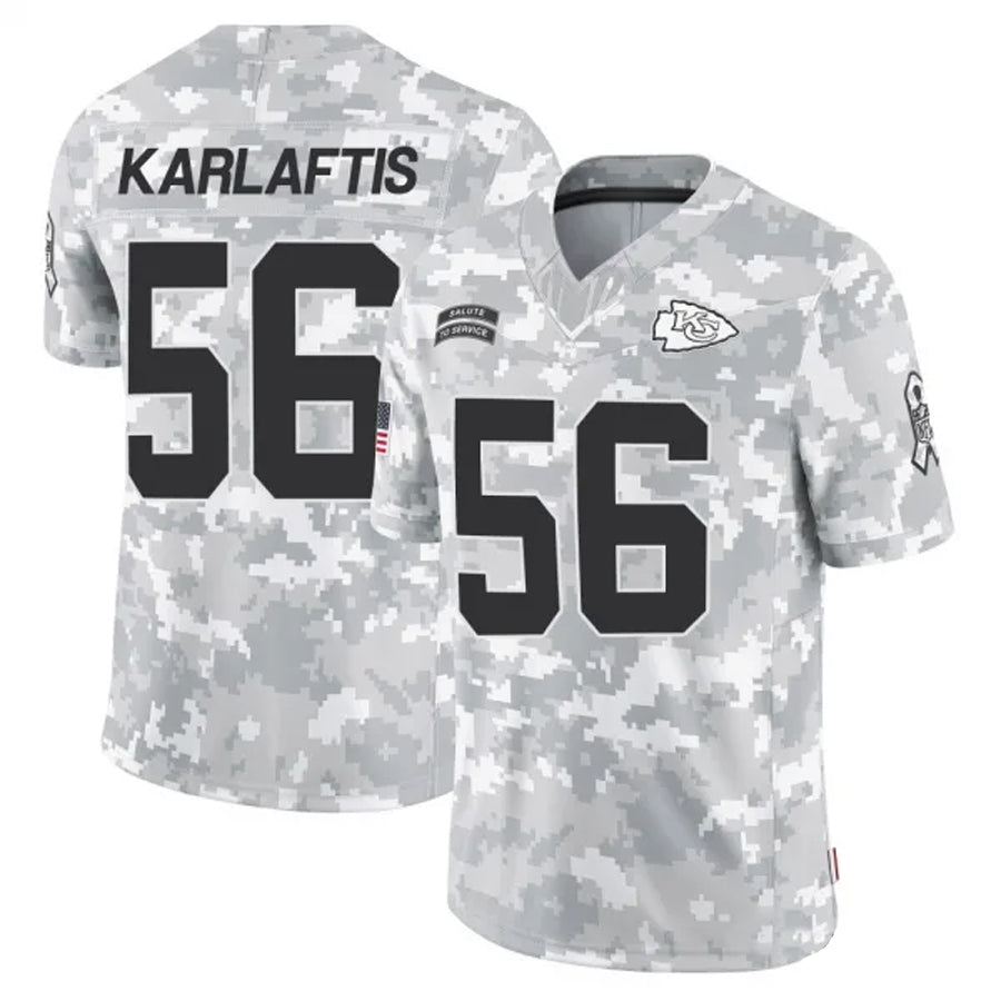Custom #56 KC Football Shirt Top