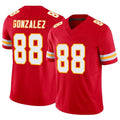 Custom #88 Red KC Football Shirt Top