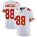 Custom #88 White KC Football Shirt Top
