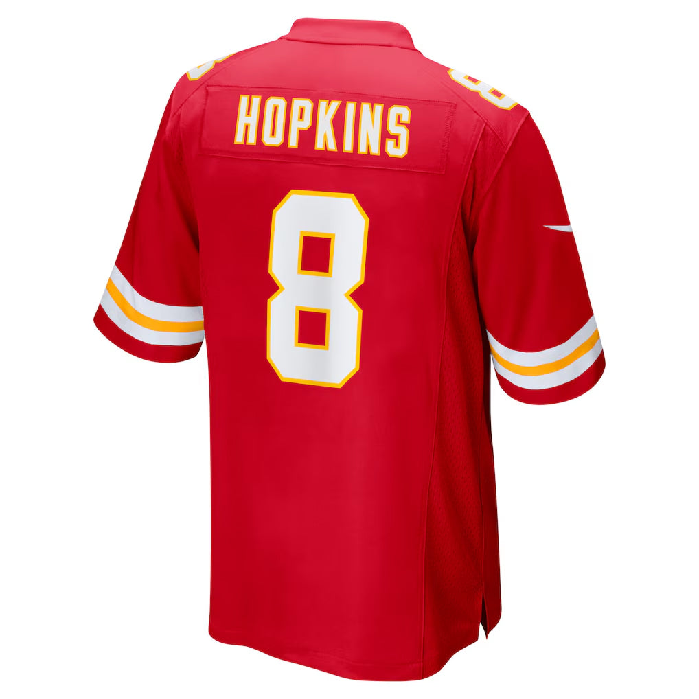 Custom #8 Red KC Football Shirt Top