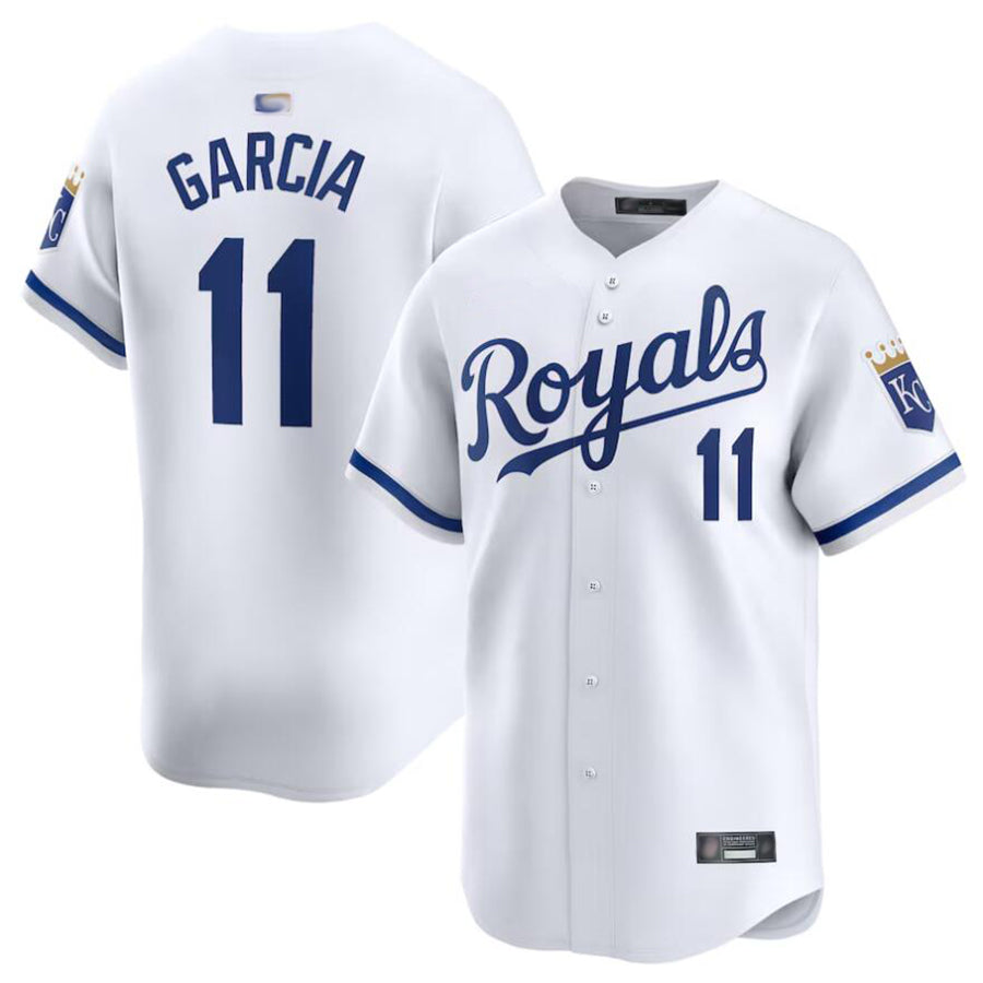 Custom #11 White KC Baseball Shirt Top