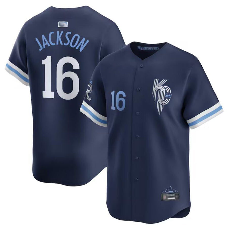 Custom #16 Navy City Connect KC Baseball Shirt Top