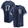 Custom #17 Navy City Connect KC Baseball Shirt Top