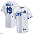 Custom #19 White KC Baseball Shirt Top