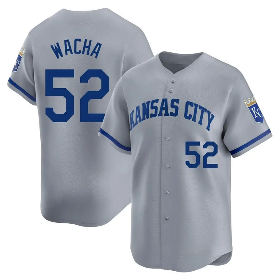 Custom #52 Gray KC Baseball Shirt Top