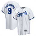 Custom #9 White KC Baseball Shirt Top