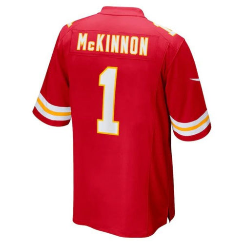 Custom #1 Red KC Football Shirt Top