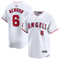 Custom #6 White LAA Baseball Shirt Top