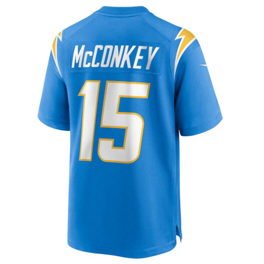 Custom #15 Powder Blue LAC Football Shirt Top