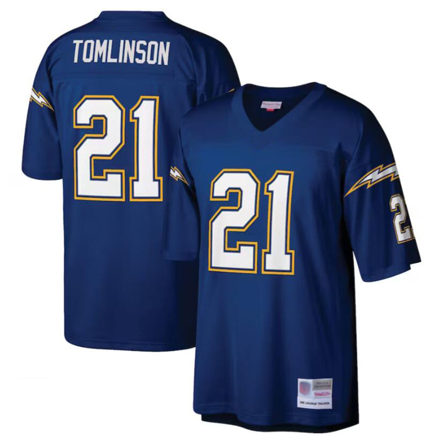 Custom #21 Navy LAC Football Shirt Top