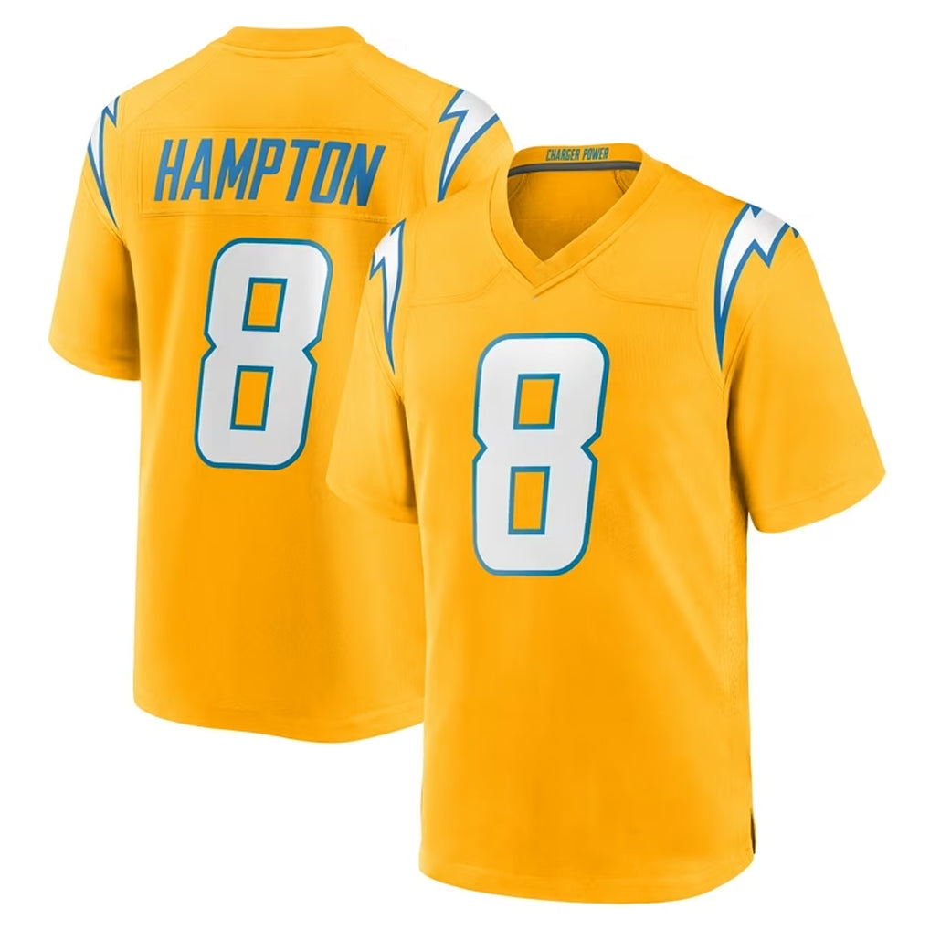 Custom #8 HAMPTON Pro Stitched Jersey - Premium Edition