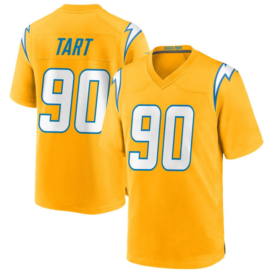 Custom #90 Gold LAC Football Shirt Top