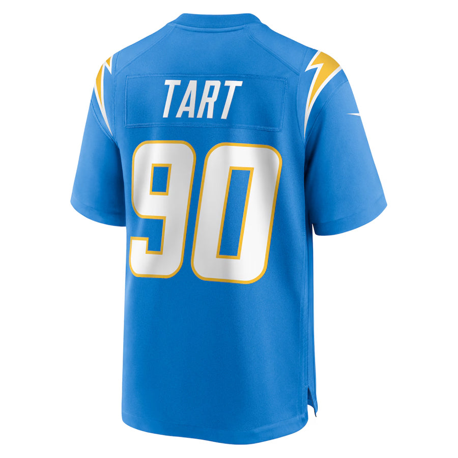 Custom #90 Powder Blue LAC Football Shirt Top