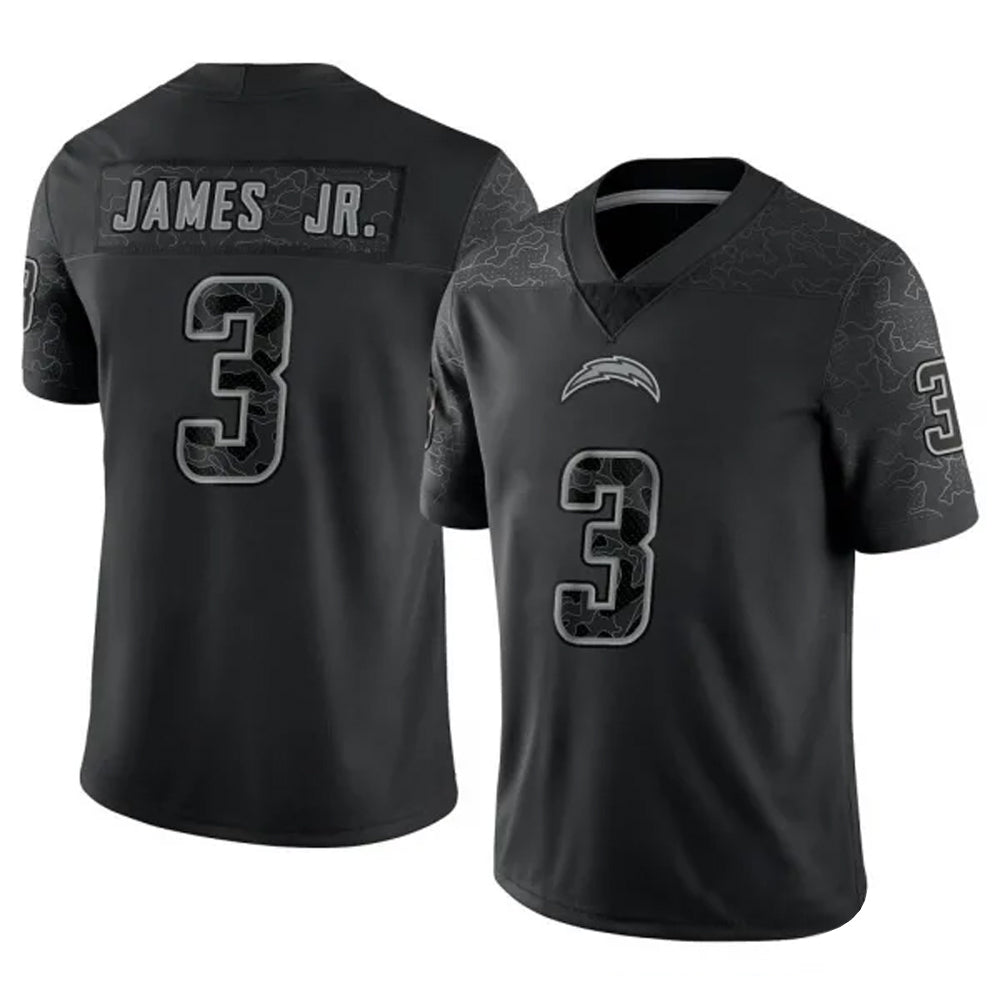 Custom #3 Black HOU Football Shirt Top
