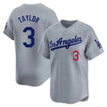 Custom #3 Gray LAD Baseball Shirt Top