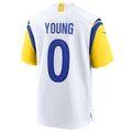 Custom #0 White LAR Football Shirt Top