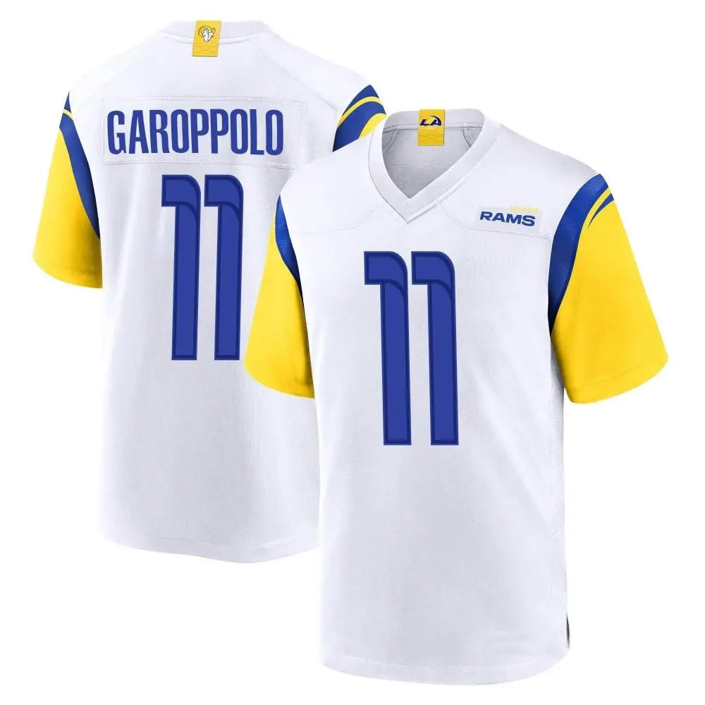Custom #11 White LAR Football Shirt Top