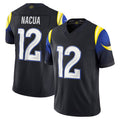 Custom #12 Blue LAR Football Shirt Top