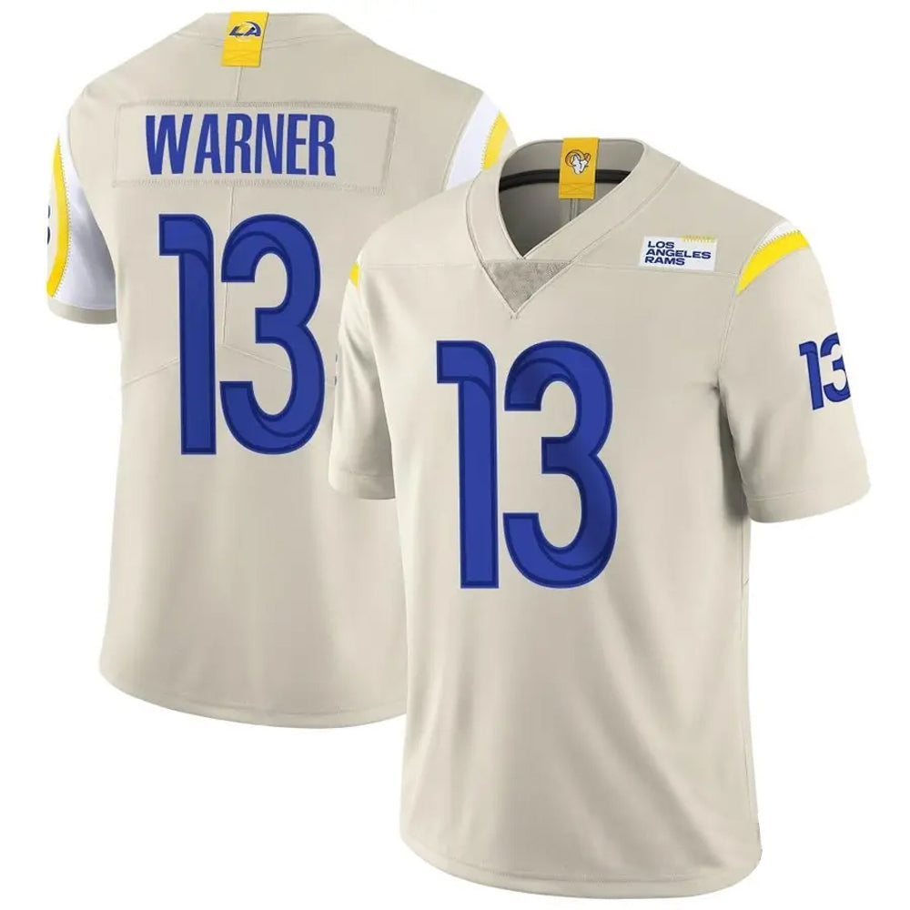 Custom #13 WARNER Pro Stitched Jersey - Premium Edition